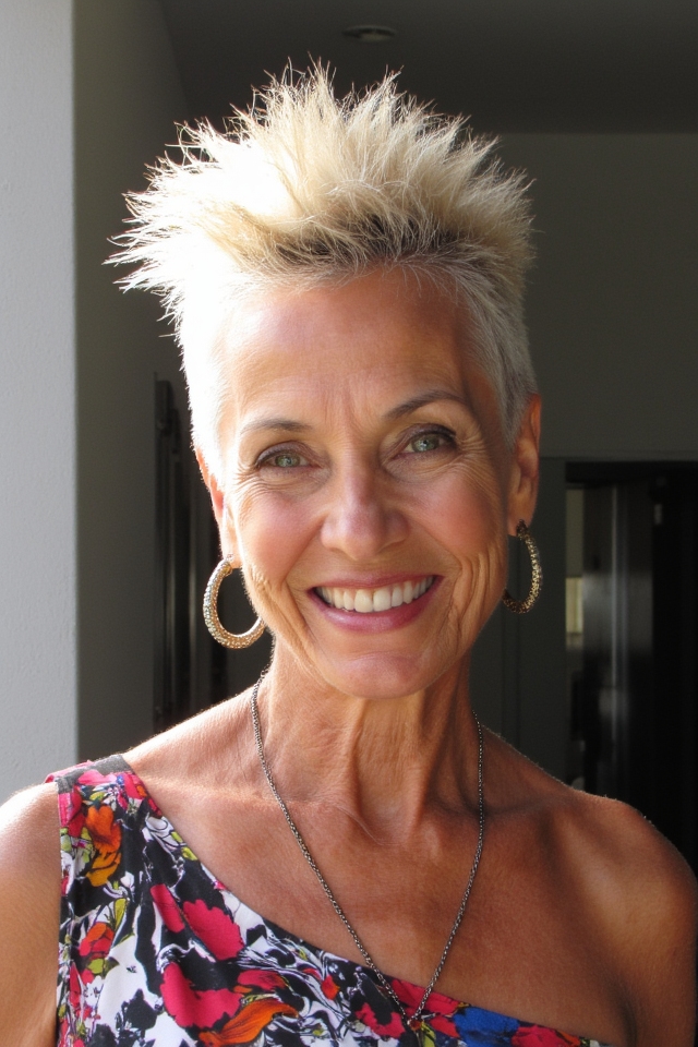 27+ Short Spiky Haircuts for Women Over 60 With Sass in 2025 13 bold spiky mohawk confidence