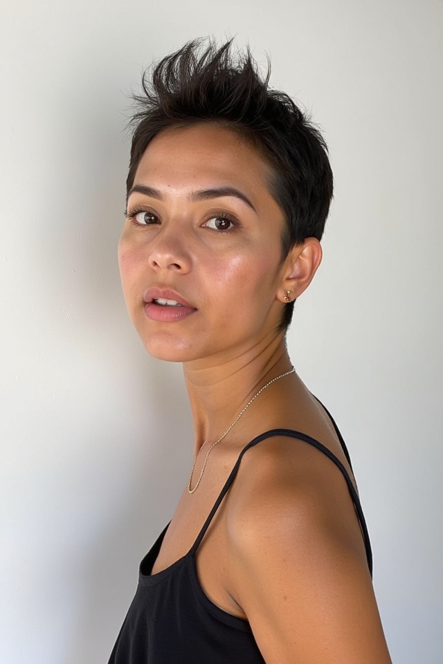 24+ Spiky Pixie Cuts for a Bold, Yet Super Cute Look in 2025 2 bold spiky pixie hairstyle