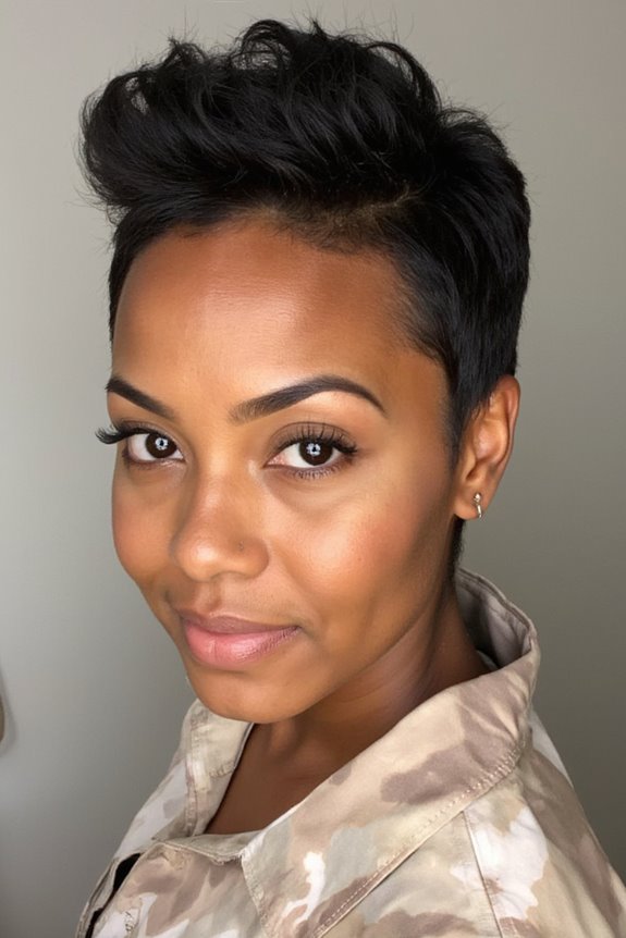 28+ Hottest Short Weave Hairstyles for Black Women in 2025 14 bold tapered short weave