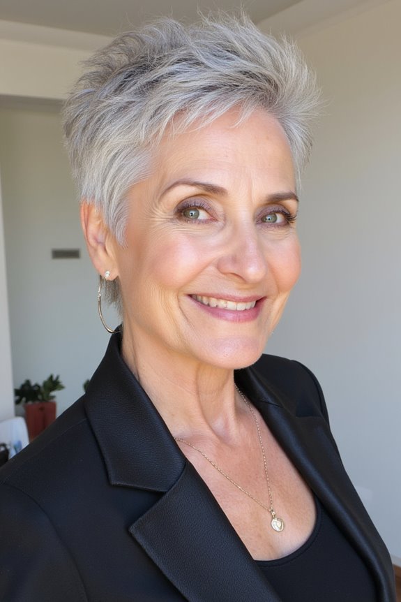 26+ Modern Pixie Shag Haircuts for Stylish Older Women in 2025 33 bold textured edgy hairstyle
