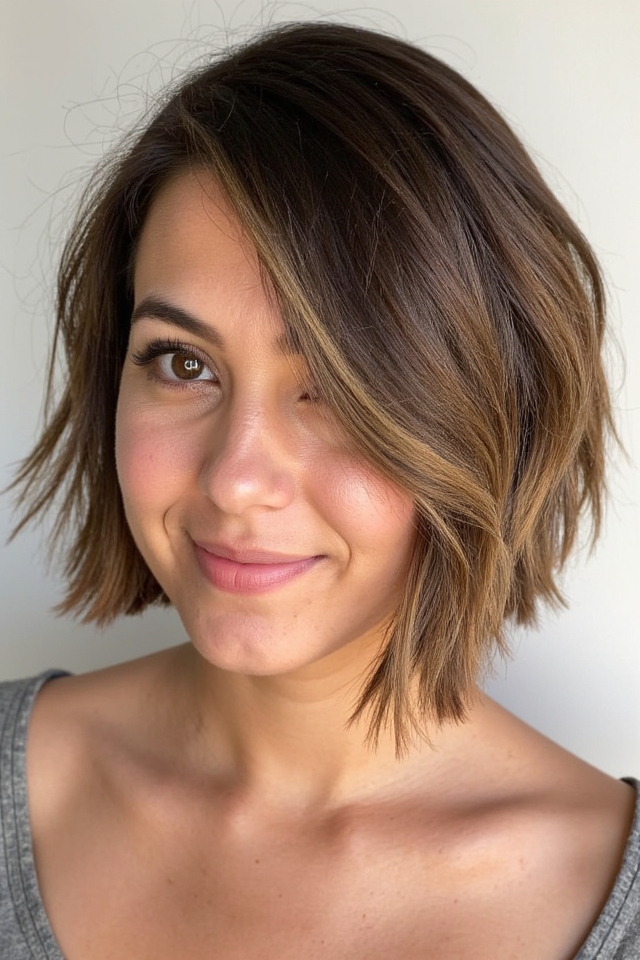 33+ Jaw-Length Bob Haircuts to See If You Want a Chic Crop in 2025 40 bold textured jaw length bob
