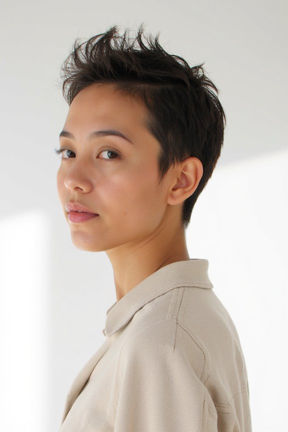 39+ Best Pixie Cuts for Fine Hair to Look Fuller in 2025 36 bold textured spiky pixie
