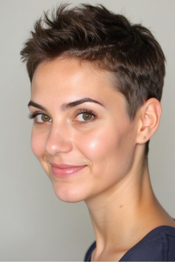 35+ Most Flattering Ways to Get a Pixie Cut for Round Face Shapes in 2025 19 bold undercut pixie style