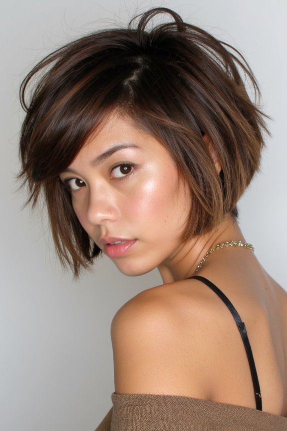 50+ Modern Short Choppy Haircuts Women Are Getting in 2025 37 bold voluminous angled bob