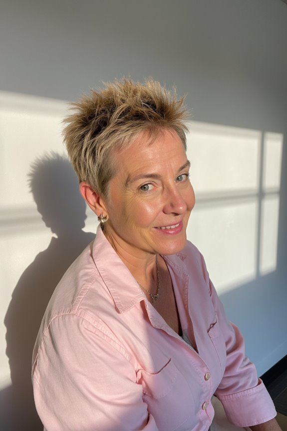 44+ Stylish & Fuss-Free Short Hairstyles for Women Over 50 in 2025 60 bold youthful pixie hairstyle