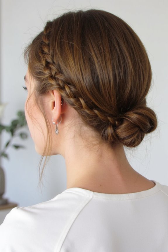 34+ Cutest Braids for Short Hair in 2025 109 braided side chignon tutorial