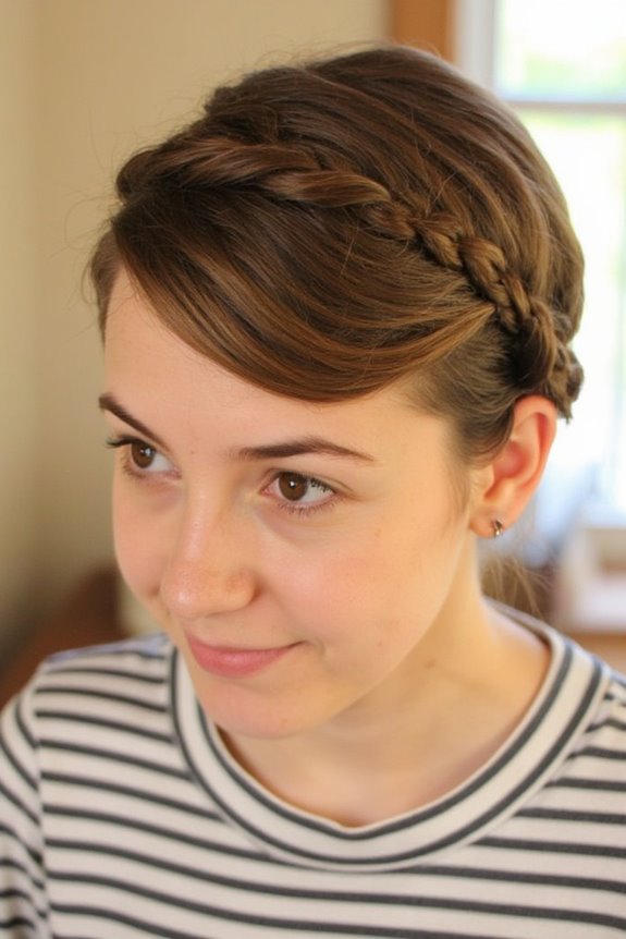 34+ Cutest Braids for Short Hair in 2025 88 braided side sweep elegance