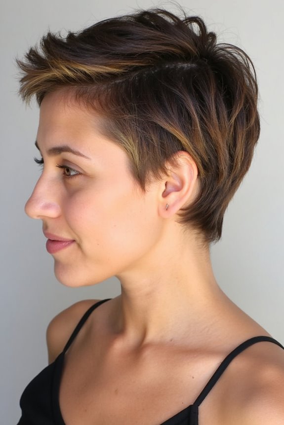 Top 40+ Short, Ombre Hair Color Ideas Trending Now in 2025 6 brunette caramel ombre pixie