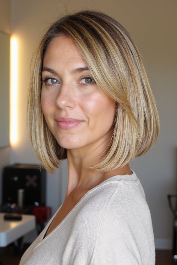 16+ Best Short Hair With Highlights in 2025 50 champagne blonde blunt bob