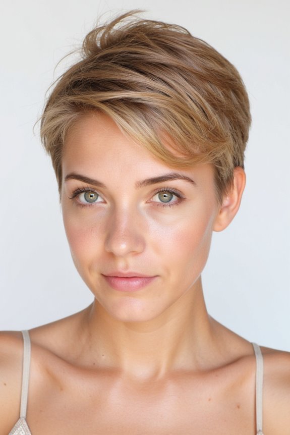 36+ Cutest Ways to Get a Pixie Cut With Highlights for a Dimensional Crop in 2025 83 champagne rose gold pixie