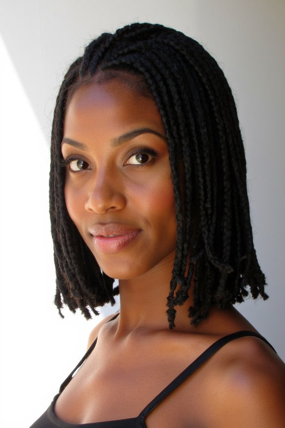 22+ Best Short Box Braids You Have to See in 2025 6 chic bob length box braids