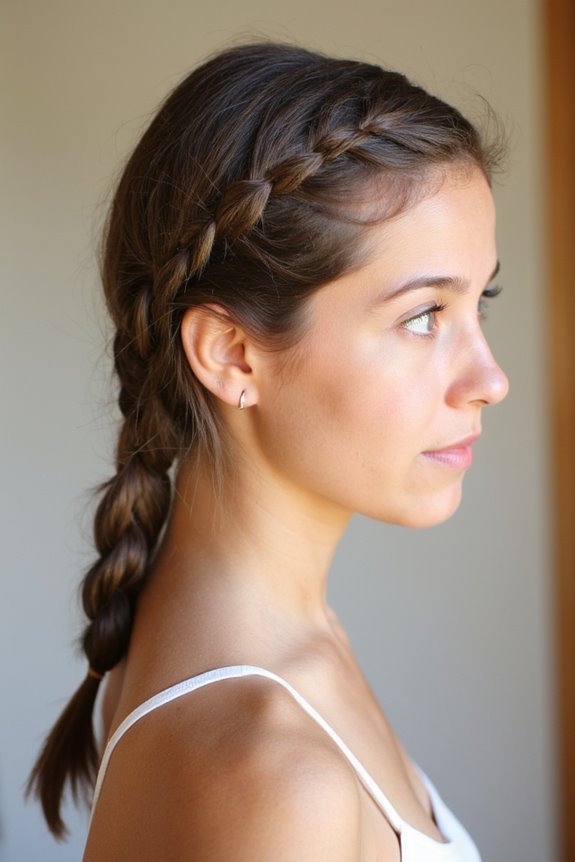 34+ Cutest Braids for Short Hair in 2025 47 chic braided side ponytail