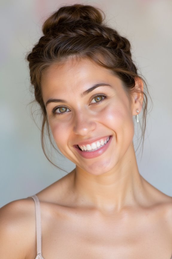 32+ Cute & Easy Updos for Short Hair for Special Occasions in 2025 119 chic braided top knot
