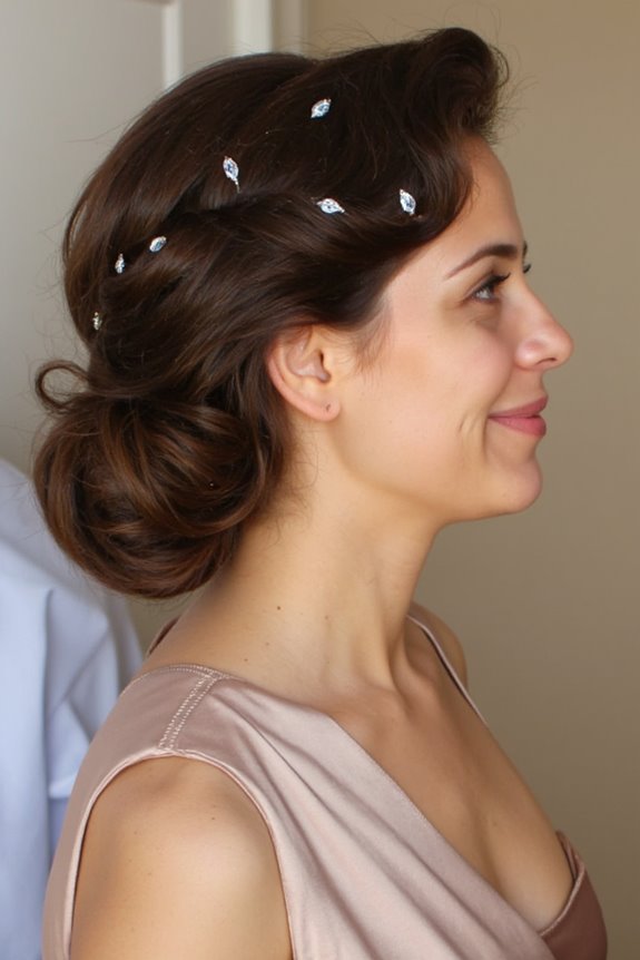 32+ Cute & Easy Updos for Short Hair for Special Occasions in 2025 51 chic curled bob updo