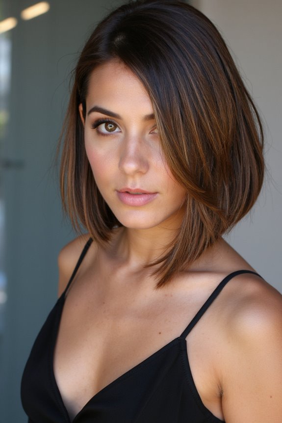 47+ Trendy Short Bob Haircuts & Hairstyles Women Are Getting in 2025 41 chic deep side part bob