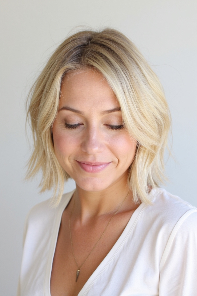 50+ Trendiest Short Blonde Bob Ideas Right Now 2025 148 chic deep side part bob