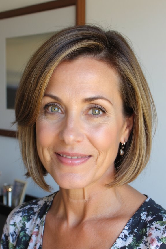 15+ Flattering Short Stacked Bob Haircuts Women Over 50 Will Love in 2025 20 chic graduated bob highlights