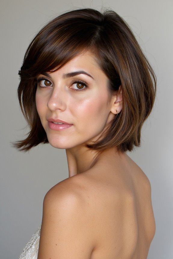 42+ Flattering Short Hairstyles for Long Faces in 2025 6 chic layered bob hairstyle