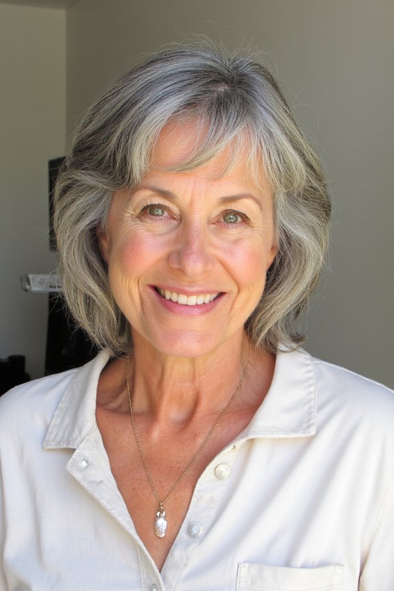 40+ Stunning Chin-Length Hairstyles Every Woman Over 60 Should Try in 2025 71 chic messy bob hairstyle