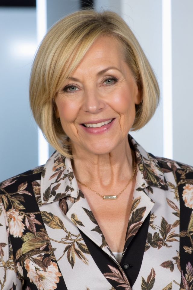 50+ Fabulous Short Haircuts Women Over 60 Are Getting in 2025 27 chic modern blonde bob