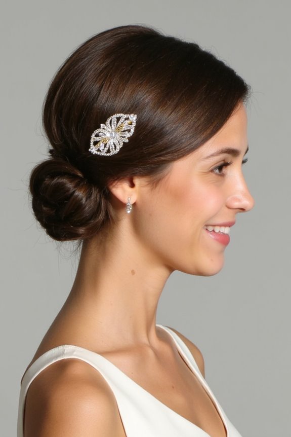 32+ Cute & Easy Updos for Short Hair for Special Occasions in 2025 83 chic side part accessories