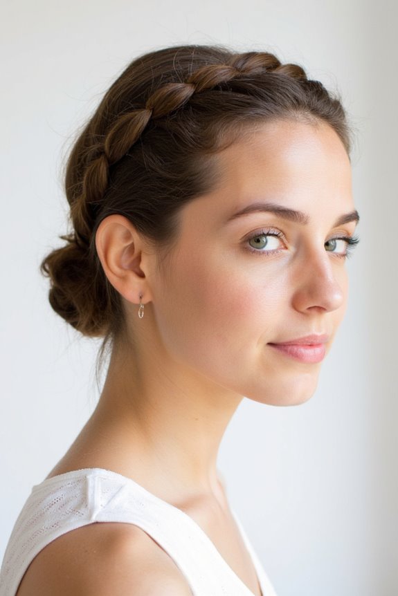 34+ Cutest Braids for Short Hair in 2025 36 chic small braided bun