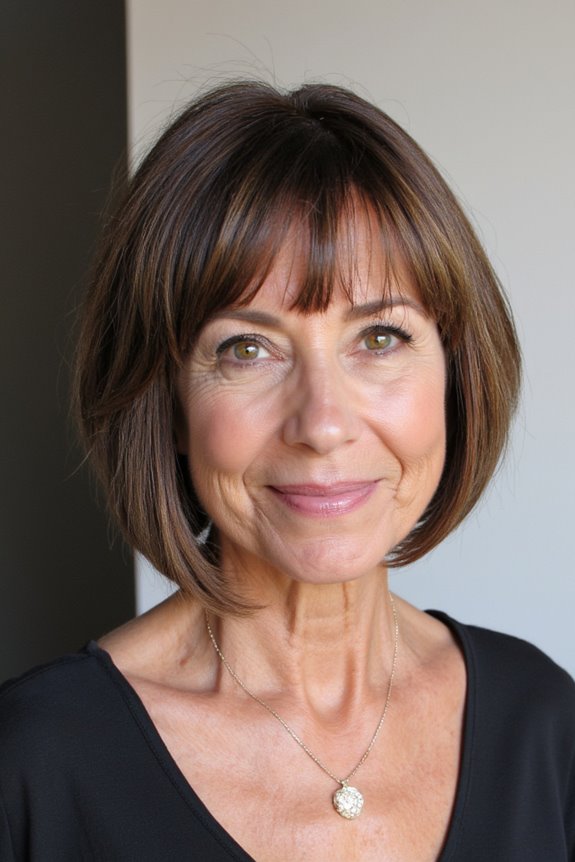 41+ Easy and Stylish Short Bobs With Bangs for Women Over 60 in 2025 30 chic stacked bob hairstyle
