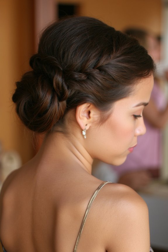 32+ Cute & Easy Updos for Short Hair for Special Occasions in 2025 6 chic twisted side bun