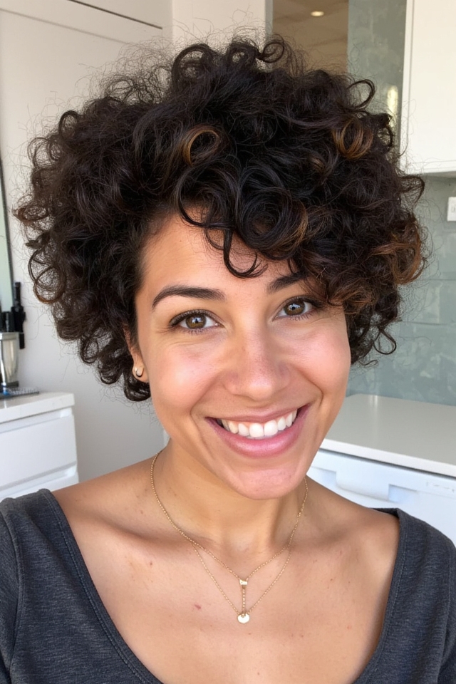 50+ Bixie Haircut Examples Trending Right Now 6 chic voluminous curly bixie