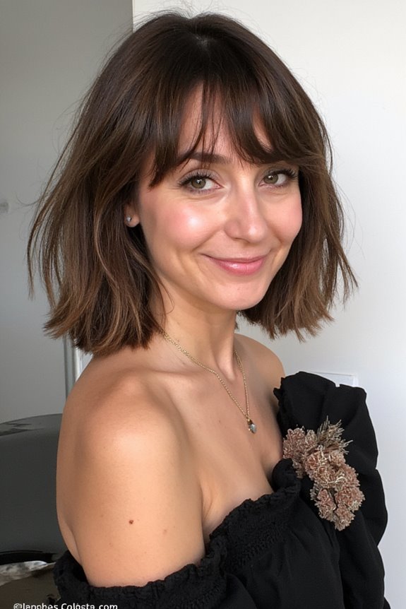 Chin-Length Haircuts in 2025 Are In! 45+ Irresistible Ways to Get It 94 chin length hair soft fringe