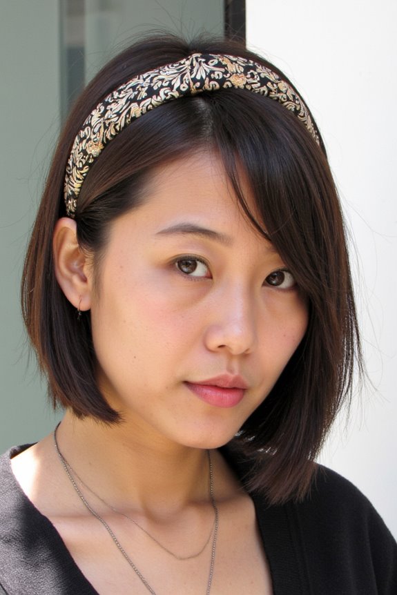 Chin-Length Haircuts in 2025 Are In! 45+ Irresistible Ways to Get It 120 chin length hair with headbands
