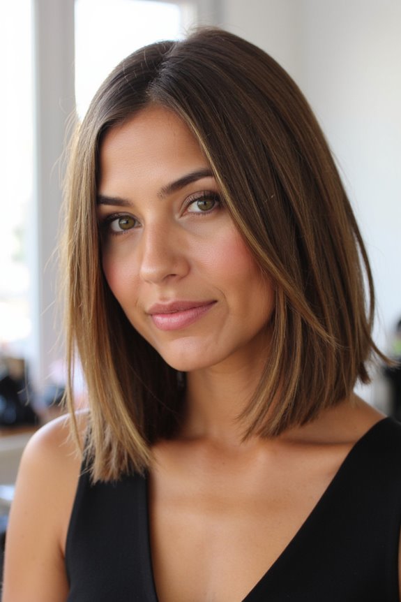 15+ Sleek Cinch Bob Hairstyles That Are Trending Now in 2025 46 chin length layered bob styling