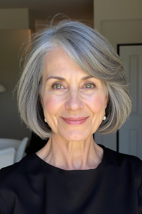 40+ Stunning Chin-Length Hairstyles Every Woman Over 60 Should Try in 2025 27 chin length layered shag hairstyle