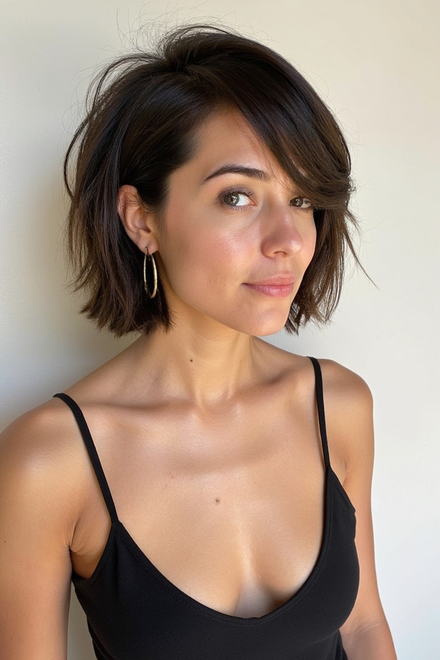 36+ Short Asymmetrical Bob Hairstyles Trending in 2025 70 choppy asymmetrical bob style