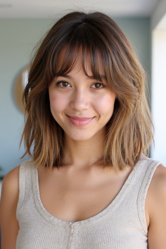 29+ Super-Cute Jaw-Length Haircut Ideas Taking Over Salons in 2025 87 choppy bangs for jaw length hair
