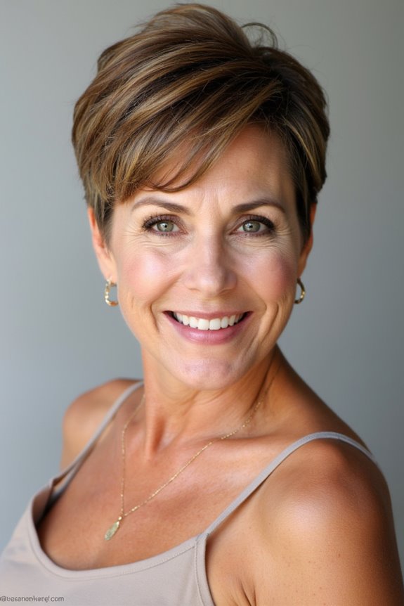 43+ Trendiest Pixie Haircuts for Women Over 50 in 2025 115 choppy bangs textured layers