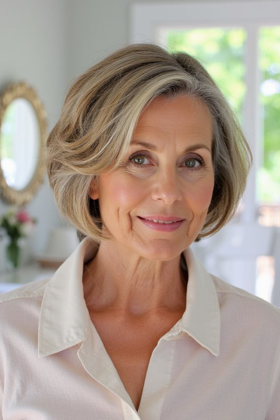 29+ Slimming Short Hairstyles for Women Over 50 With Round Faces in 2025 57 choppy bob light layers