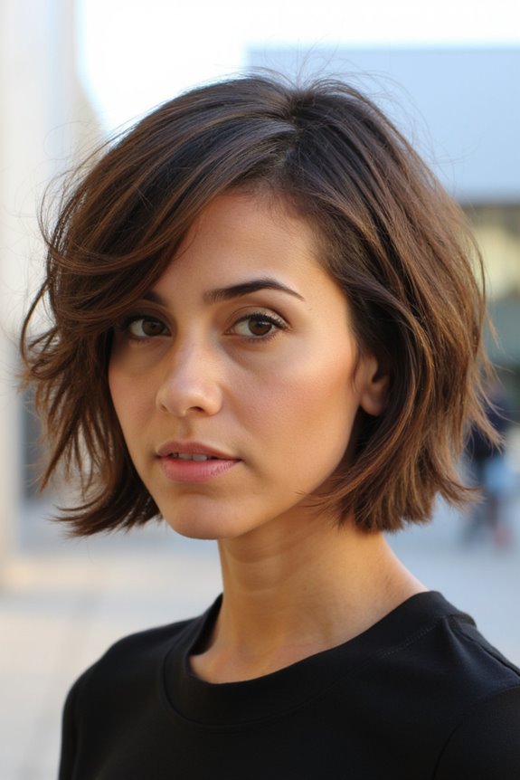 40+ Fantastic Short, Choppy Bob Haircuts for a Modern Look in 2025 91 choppy bob side part styling