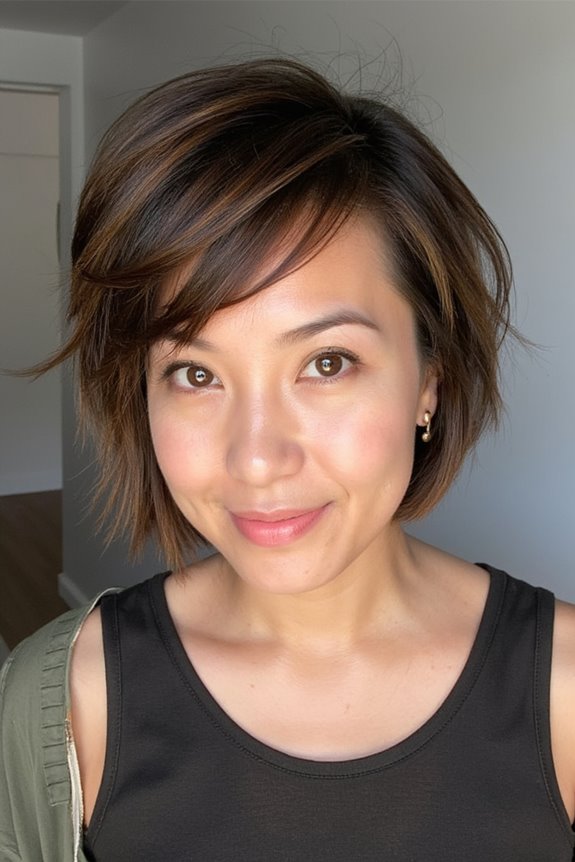 23+ Flattering Short Haircuts for Oval Faces in 2025 54 choppy bob stylish maintenance tips