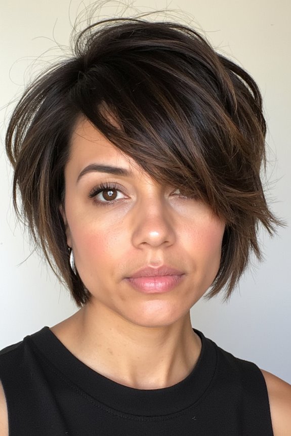 50+ Modern Short Choppy Haircuts Women Are Getting in 2025 84 choppy bob with asymmetrical bangs