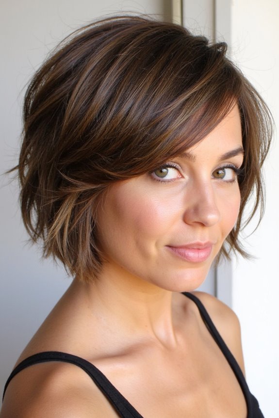 40+ Fantastic Short, Choppy Bob Haircuts for a Modern Look in 2025 87 choppy bob with feathered layers