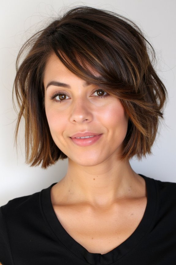 40+ Fantastic Short, Choppy Bob Haircuts for a Modern Look in 2025 17 choppy bob with side bangs