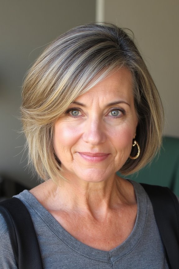 49+ Best Short Hairstyles for Women Over 50 With Fine Hair in 2025 48 choppy bob with texture