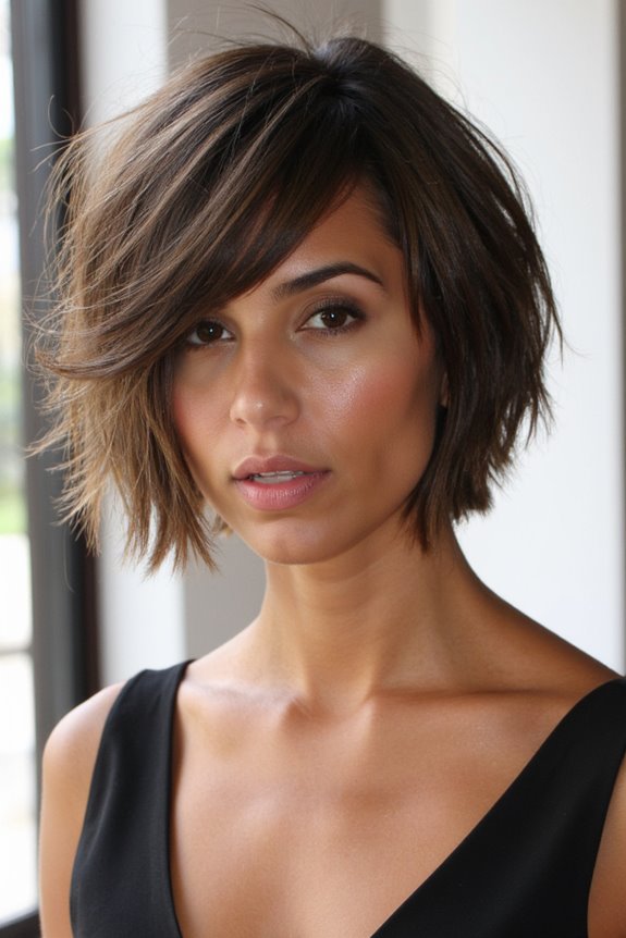 40+ Fantastic Short, Choppy Bob Haircuts for a Modern Look in 2025 34 choppy bob with trendy fringe