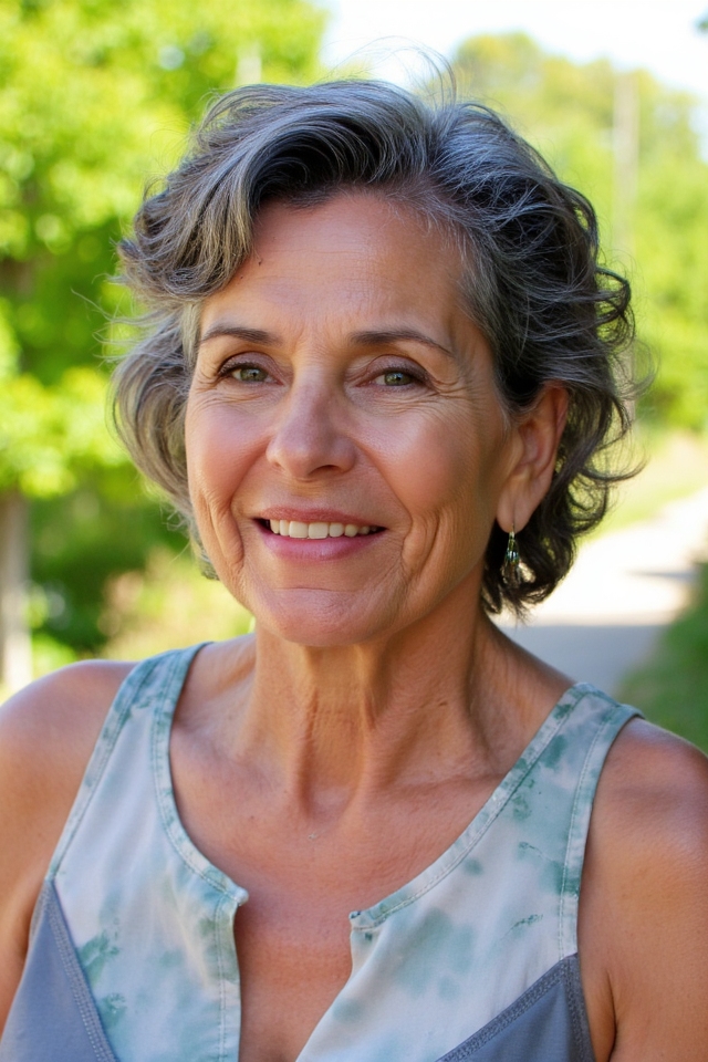 36+ Incredible Short "Choppy" Haircuts for Women Over 60 in 2025 36 choppy crop for curls