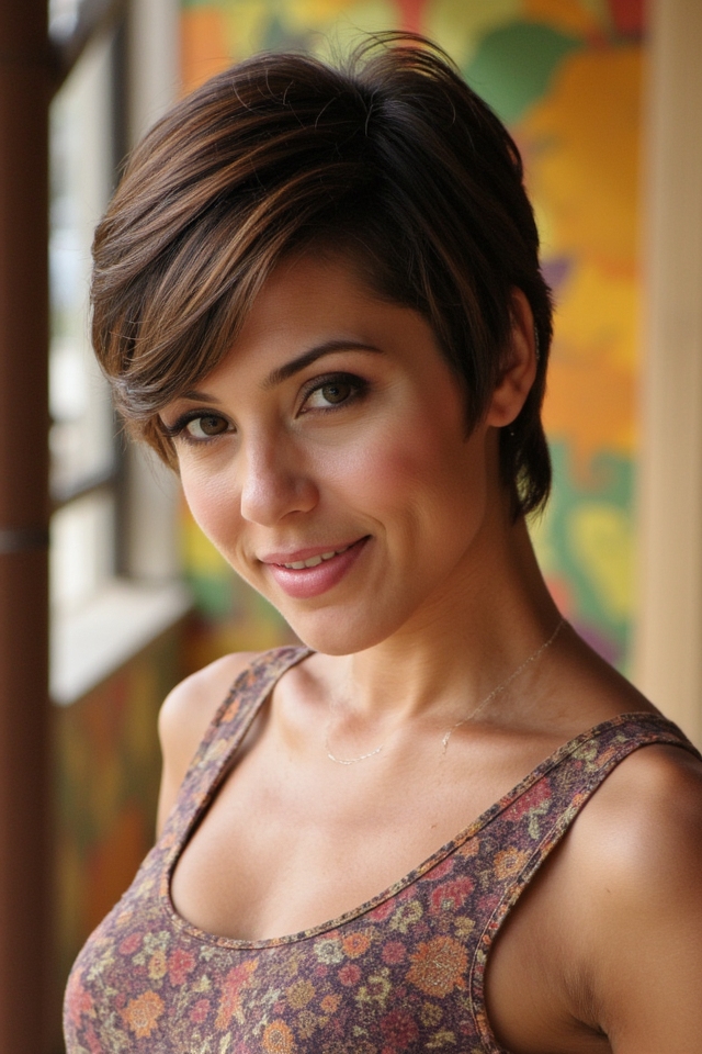 21+ Short Choppy Haircuts Women in Their 70s Can Pull-Off 2025 2 choppy layered classic pixie