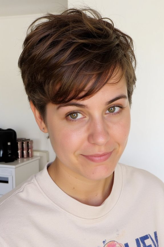 26+ Cutest Short Haircuts for Thick, Wavy Hair to Style More Easily in 2025 28 choppy messy pixie style