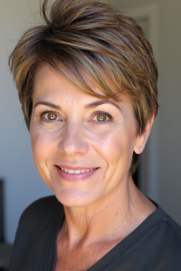 15+ Stylish Short Shaggy Haircuts for Women Over 40 in 2025 14 choppy shaggy asymmetrical haircut