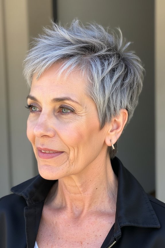 20+ Stylish Choppy Pixie Styles for Women 50 in 2025 43 choppy silver gray pixie
