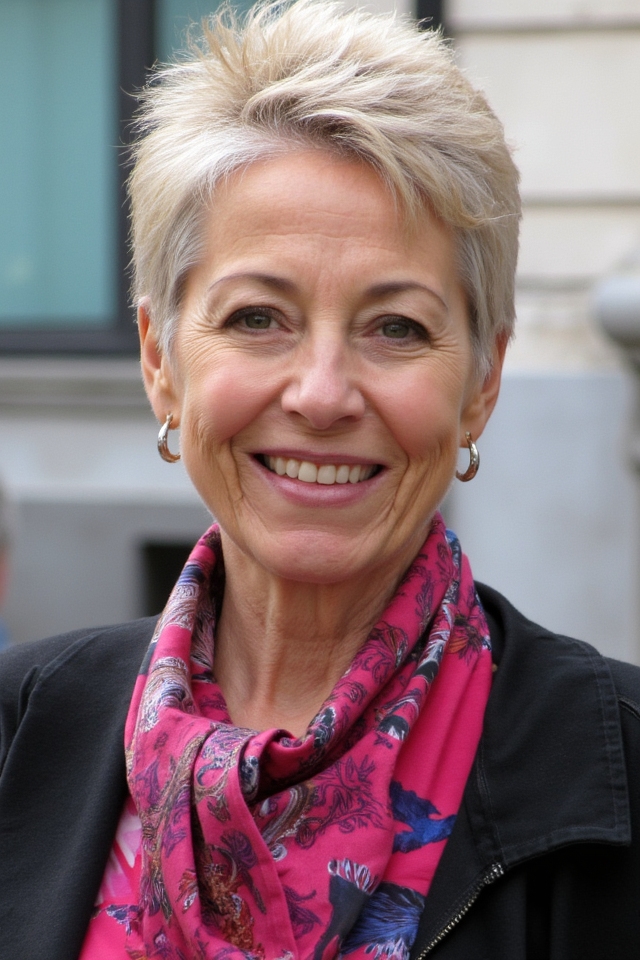 36+ Incredible Short "Choppy" Haircuts for Women Over 60 in 2025 32 choppy tousled pixie cut